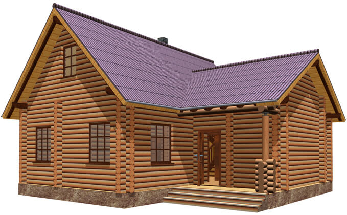 Проект деревянного дома A17, Площадь 102,8 м2