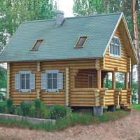 Проект деревянного дома A24, Площадь 64.4 м2