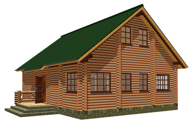 Проект деревянного дома A3, Площадь 134,85 м2